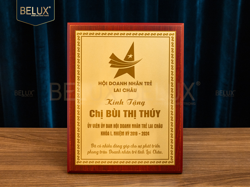 Lô Bảng Vinh Danh bằng đồng 30x23cm thiết kế theo yêu cầu